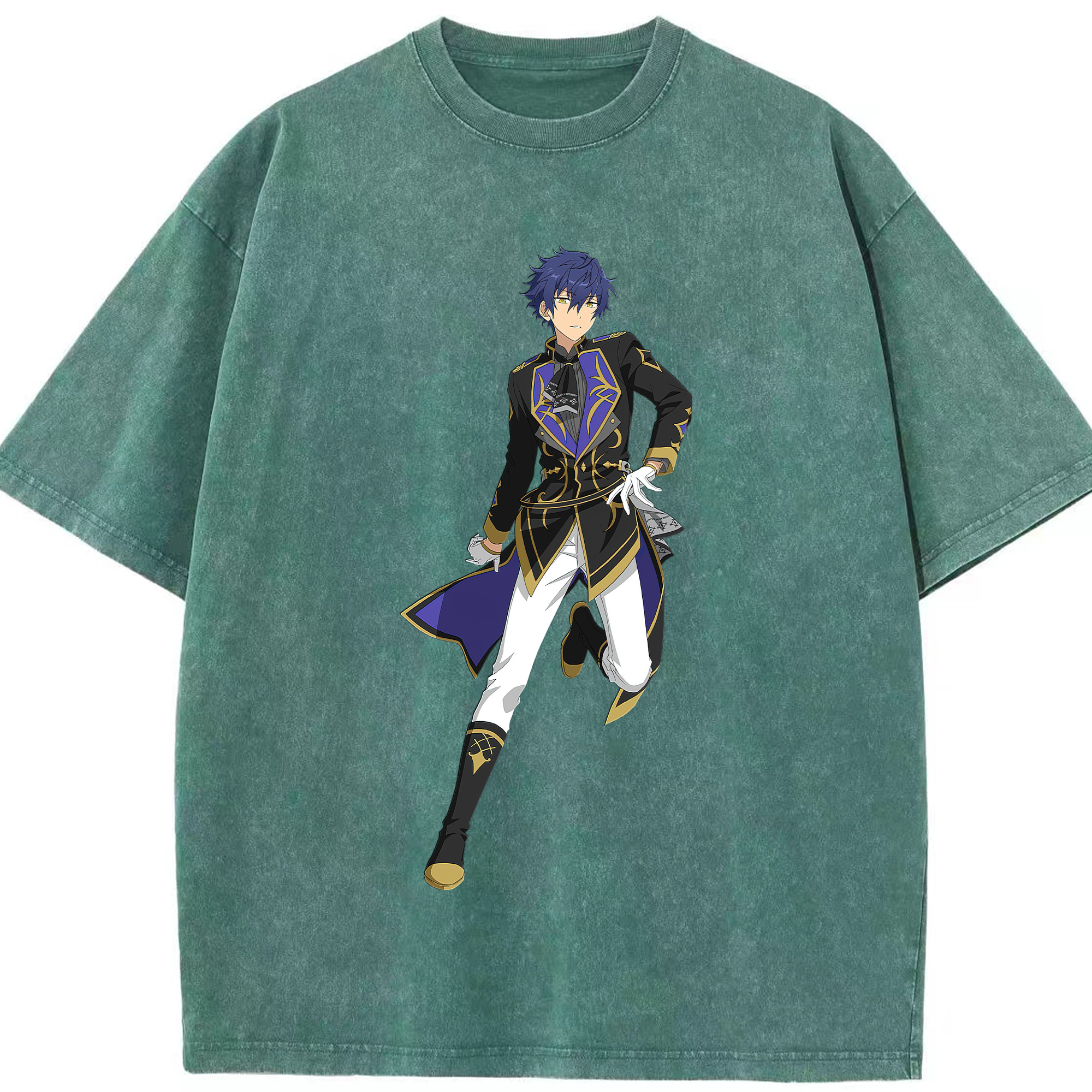 （画像用） あんさんぶるスターズ! Ensemble Stars 綿100% ヴィンテージ風 半袖Tシャツ（フロントプリント）